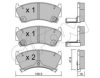 CIFAM 822-278-0 Brake Pad Set, disc brake